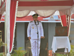 Wabup Pimpin Upacara Penurunan Bendera Merah Putih