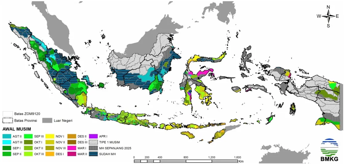 BMKG: Puncak Hujan Diprediksi 14 Desember