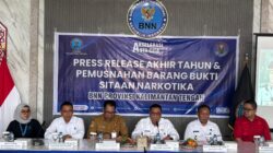 BNNP Kalteng Kolaborasi Ungkap 42 Kasus Sepanjang 2025