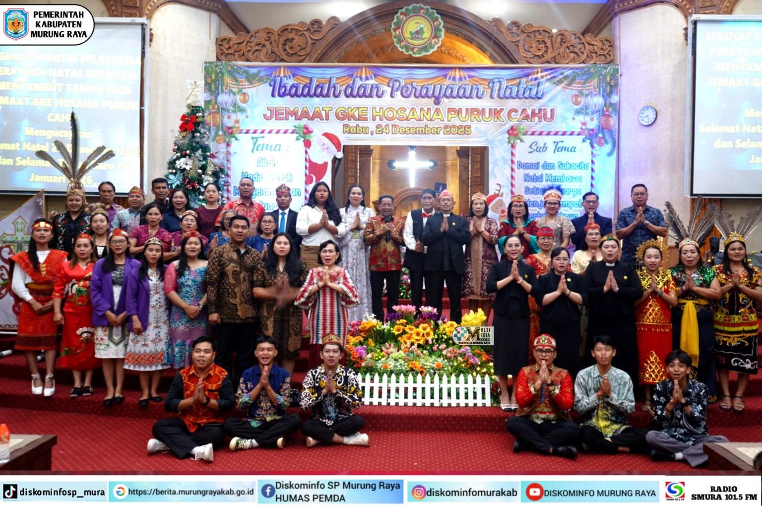 NATAL GKE HOSANA 2025-Bupati Mura Ajak Jemaat Wujudkan Keluarga Penuh Kasih