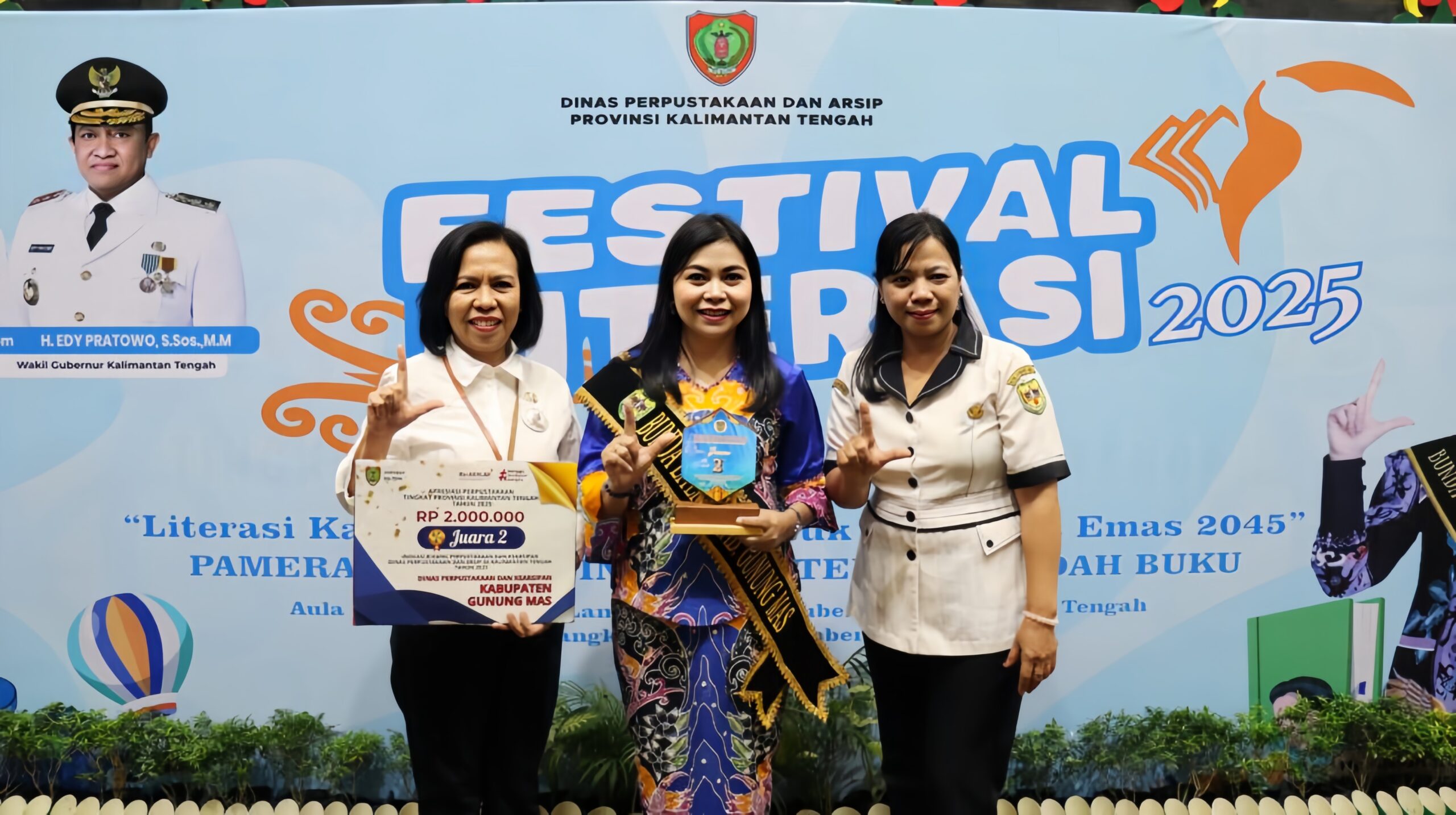 Gumas Juara II Inovasi Perpustakaan dan Arsip Tingkat Kalteng