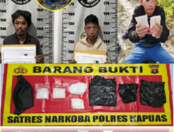 Tangkap 3 Pengedar, Polres Kapuas Sita 312 Gram Sabu