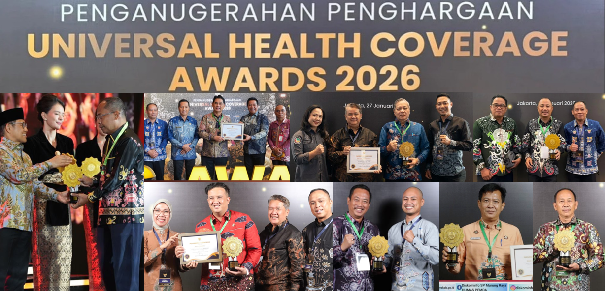 Gubernur dan 9 Bupati di Kalteng Terima UHC Awards