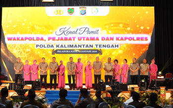 Kenal Pamit Wakapolda dan Pejabat Utama Polda Kalteng Digelar di Aula Jaya Tingang