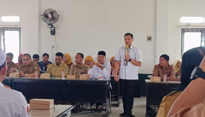 Sosialisasi program BPJS Ketenagakerjaan di Kecamatan Mentaya Hilir Utara. 