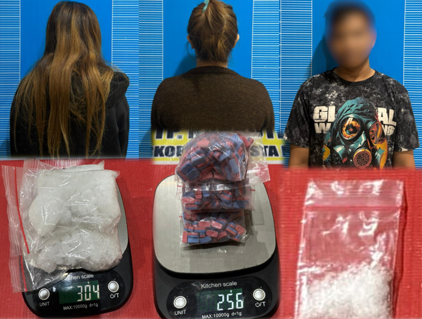 BERAKSI DI DUA KELURAHAN-Diduga Bandar, 2 Wanita dan 1 Pria Ditangkap