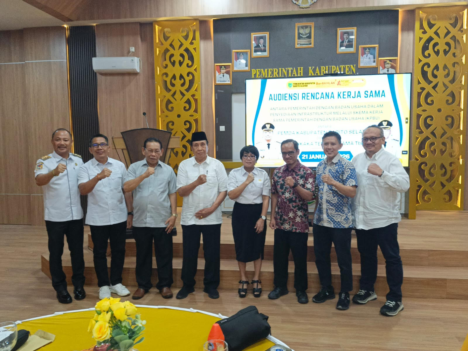 Bupati Eddy Raya Rangkul Badan Usaha