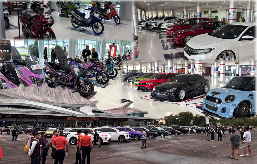 PALANGKA RAYA MOTO FEST #3-Warna-warni Modifikasi Otomotif di Bandara Tjilik Riwut