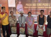 Polda Kalteng Bakti Sosial di Lokasi Kebakaran Mendawai