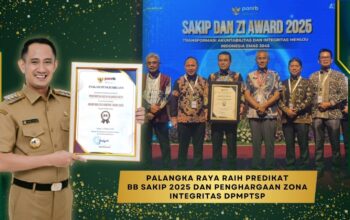 RAIH PENGHARGAAN NASIONAL REFORMASI BIROKRASI-Pemko Palangka Raya Naik Predikat SAKIP Menjadi BB