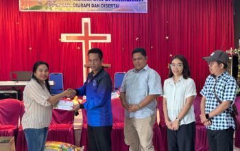 Salurkan Donasi, PWI Kalteng Berbagi Kasih