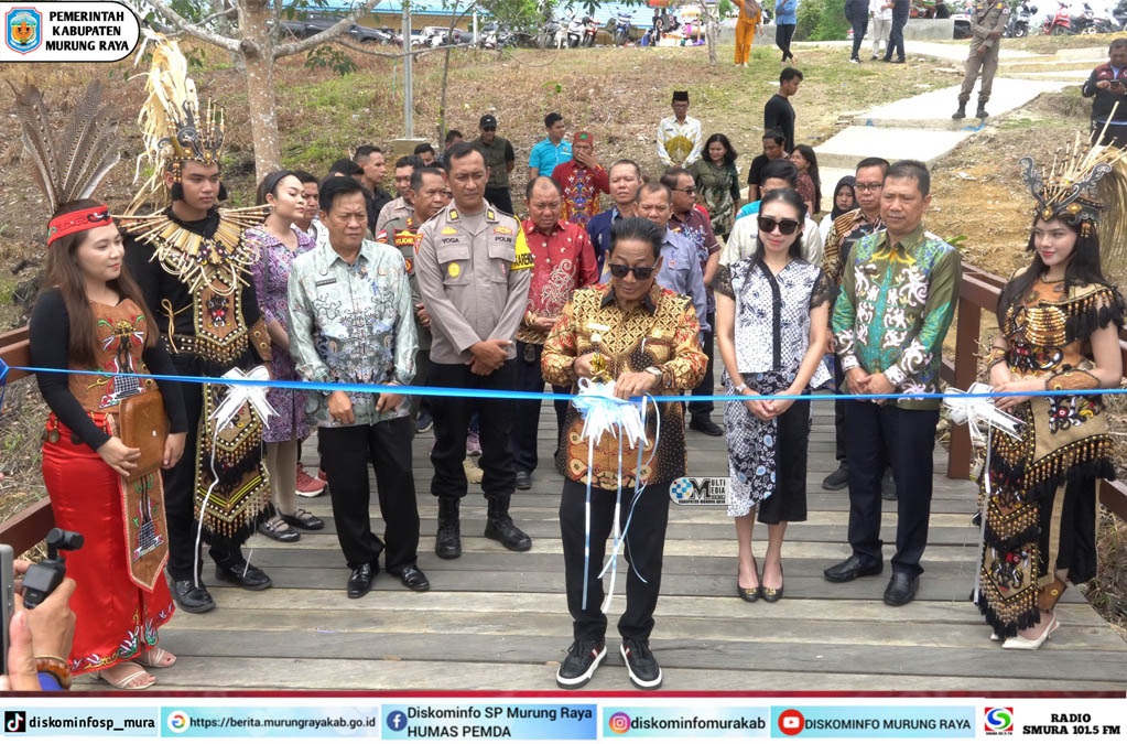 Bupati Heriyus Resmikan Gedung Kantor DKOP, GOR Fitness dan Objek Wisata