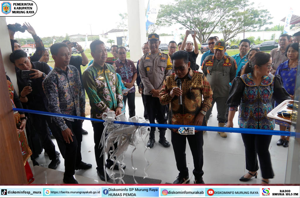 Bupati Heriyus Resmikan Gedung Kantor DKOP, GOR Fitness dan Objek Wisata