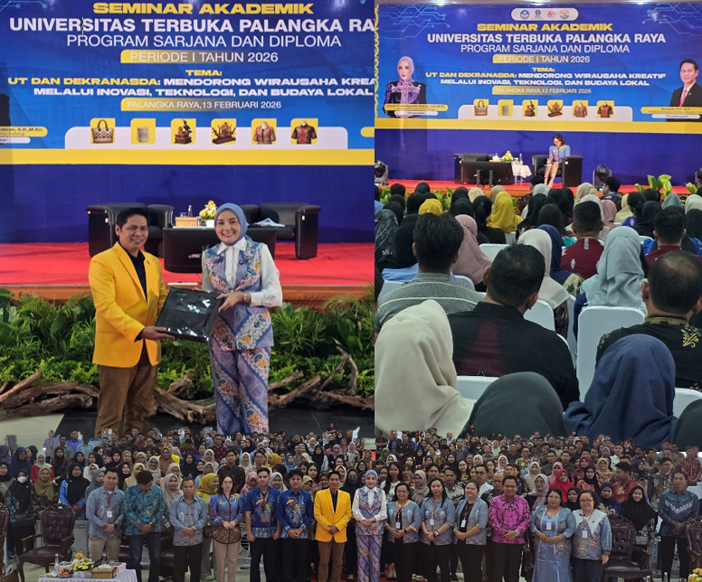 SEMINAR AKADEMIK UNIVERSITAS TERBUKA PALANGKA RAYA-Aisyah Thisia Agustiar Sampaikan Pentingnya Jadi Wirausaha Kreatif