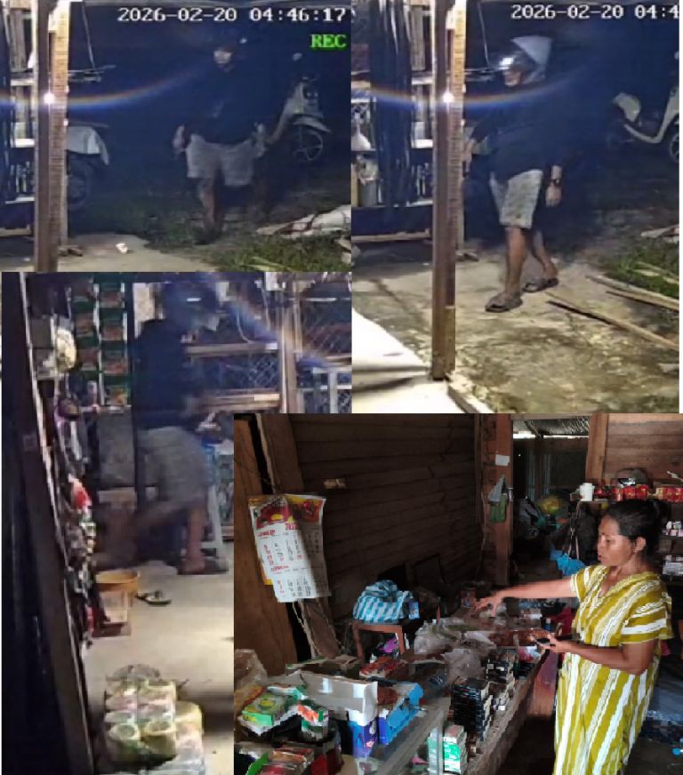 Pencurian Terekam CCTV, Emas 80 Gram dan Uang Jutaan Raib