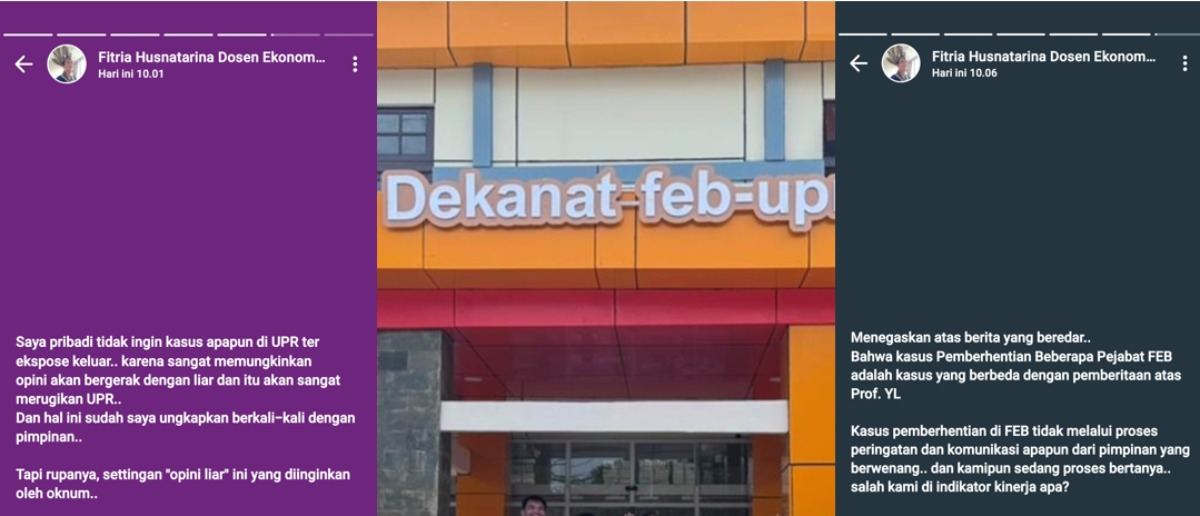 4 Pejabat FEB UPR Diberhentikan Rektor, Fitria Husnatarina Bantah Berkaitan Kasus Korupsi Prof YL