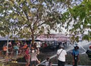 KEBAKARAN PUJASERA-5 Warung dan 2 Motor Hangus