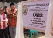 Bupati Yamin Buka Kantor Calon Resort GKE Tamiang Layang Timur