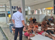 Deteksi Dini, Ka.KPLP Lapas Sampit Kontrol Keliling Blok Hunian