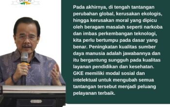 KONVEN VI PENDETA GKE-Teras Narang: GKE Berperan Strategis dalam Pembangunan