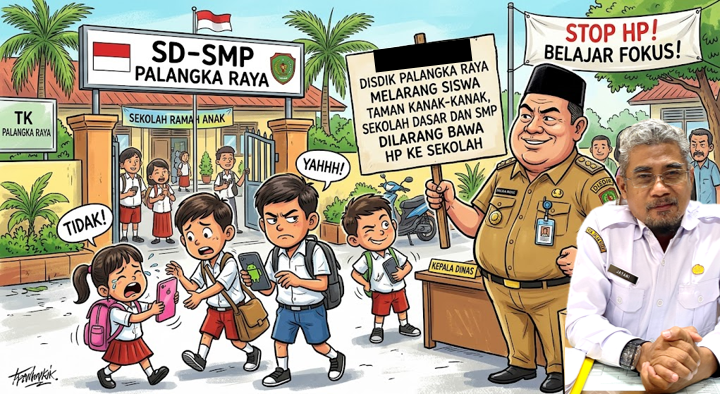 Disdik Palangka Raya: TK, SD dan SMP Dilarang Bawa HP di Sekolah