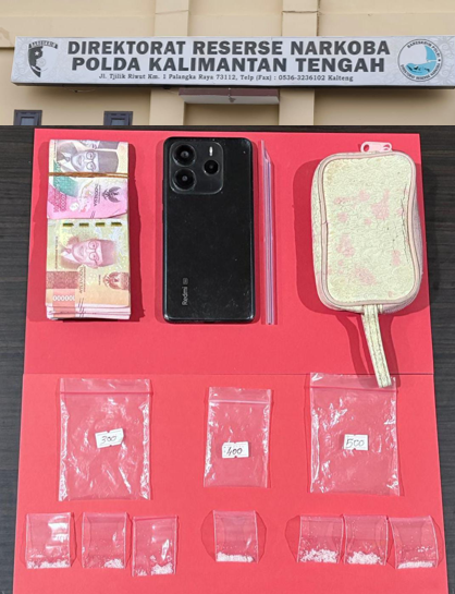 Laporan Warga, Ditresnarkoba Polda Kalteng Tangkap Bandar Sabu Bereng Bengkel
