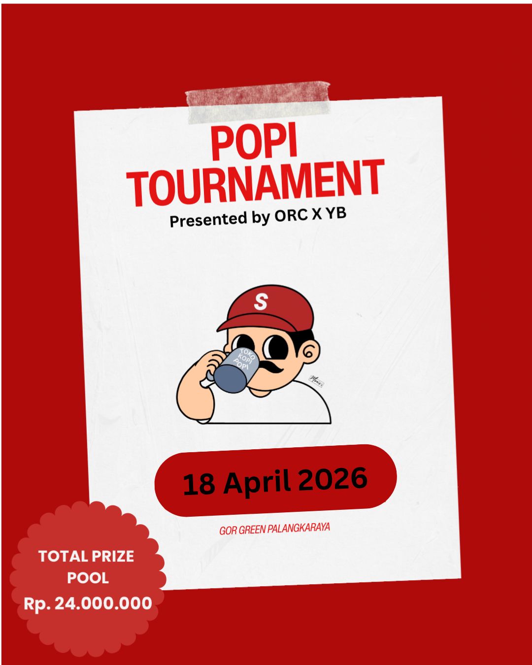 Turnamen Padel Meriahkan Anniversary Toko Kopi Popi di GOR Green Jalan Seth Adji