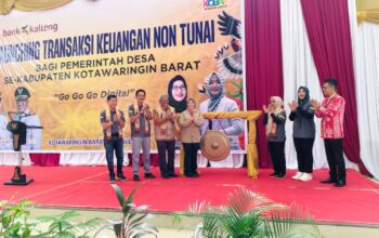 Bank Kalteng Bersama Pemkab Kobar, Lounching Transaksi Keuangan Non Tunai Bagi Pemdes Se Kobar 