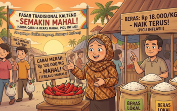 Harga Cabai dan Beras Mahal Picu Inflasi Kalteng