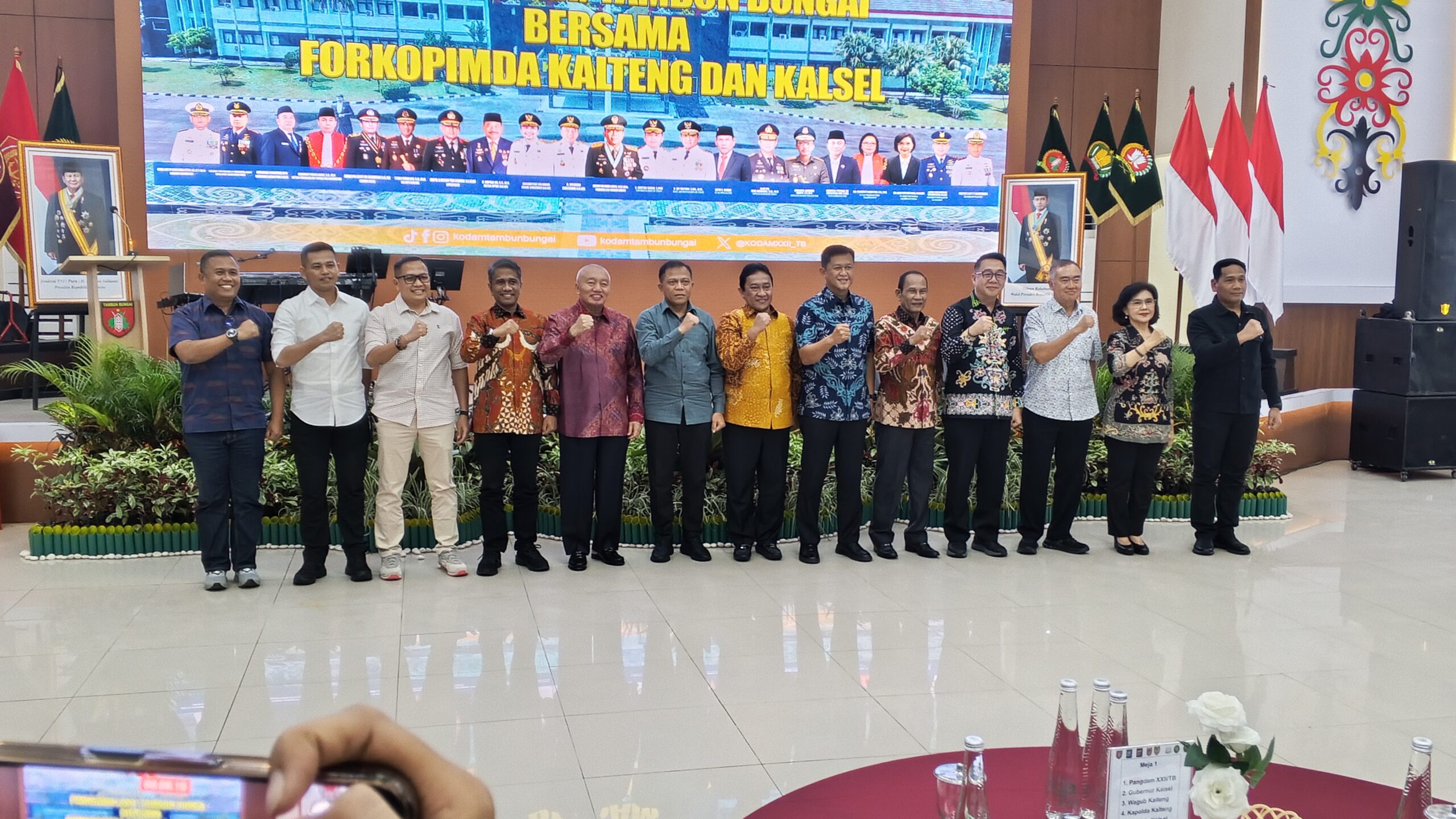 KOLABORASI PEMBANGUNAN DAERAH-Pangdam XXII/TB Satukan Forkopimda Kalteng–Kalsel