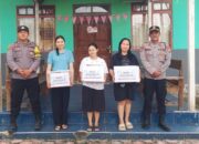 Peringati Paskah, Polsek Kolam Bagikan Bansos