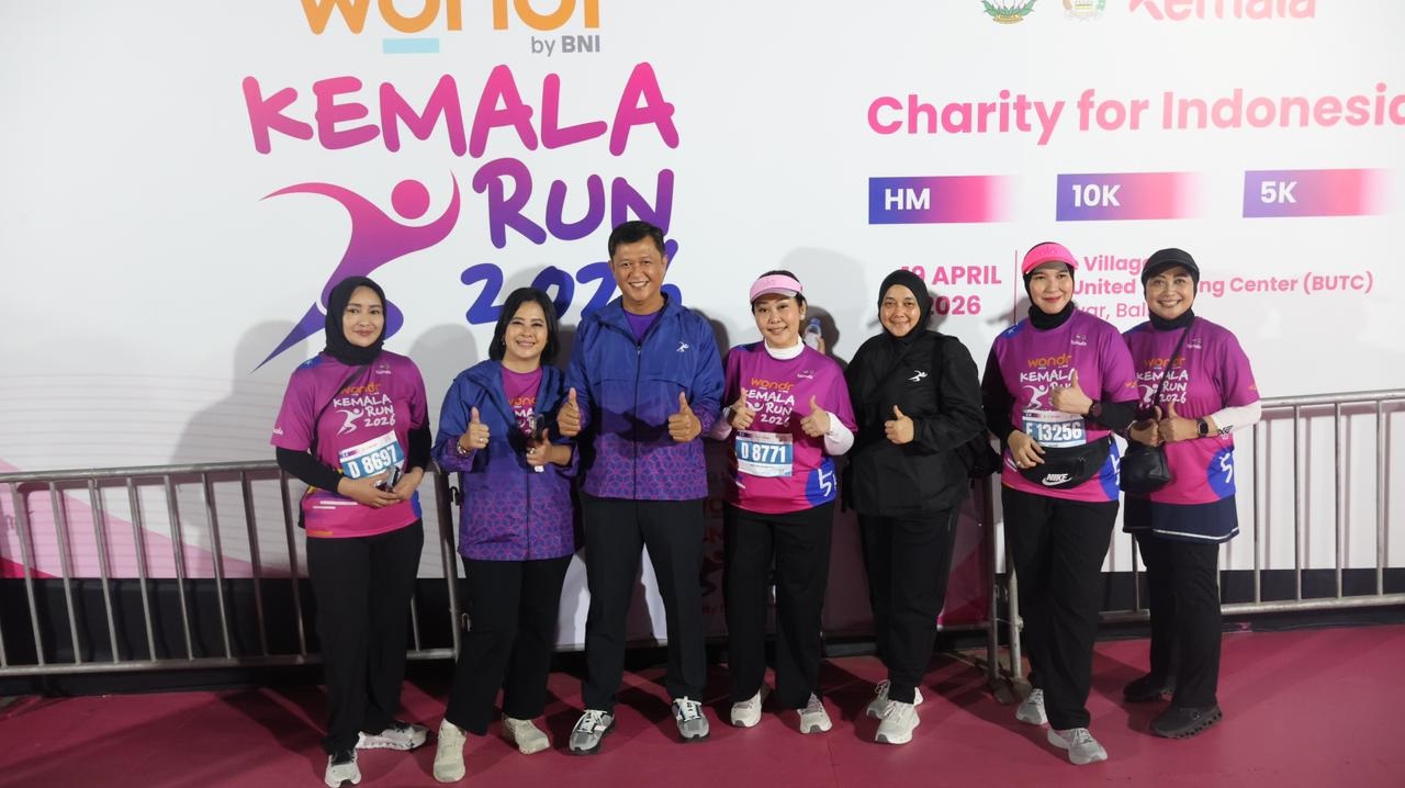 Kapolda Kalteng dan Ketua Bhayangkari Ikuti Kemala Run 2026 Bali