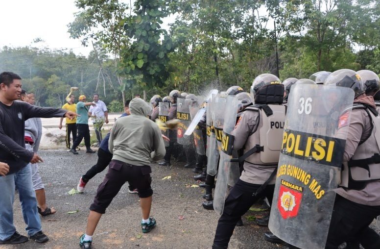 Polres Gumas Latihan Kontinjensi Siapsiaga Konflik Sosial
