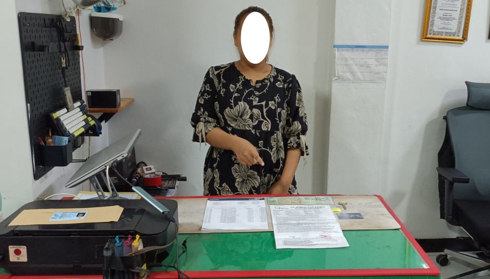 Gelapkan Mobil Pikap, Perempuan di Sampit Ditangkap