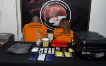 Tangkap 2 Pelaku, Polres Kobar Sita 154 Gram Sabu