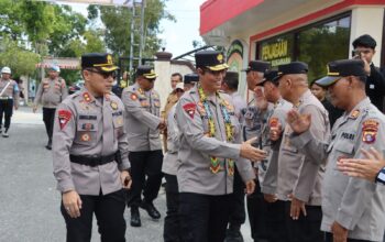 Kunker Sukamara dan Lamandau, Wakapolda Kalteng Tekankan Pengawasan dan Kesiapsiagaan Personel