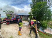 Ditinggal Ibadah Minggu, Rumah di Keranggan Terbakar