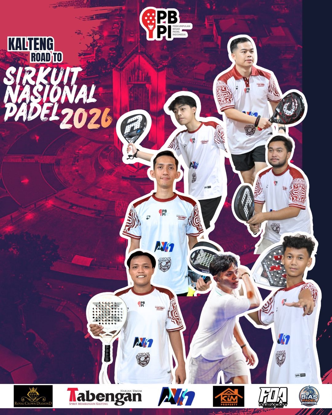 Kalteng Kirim 3 Tim ke Kejurnas Padel di Semarang