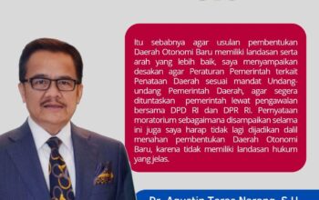 Teras: DPD RI Perjuangkan Daerah Otonomi Baru
