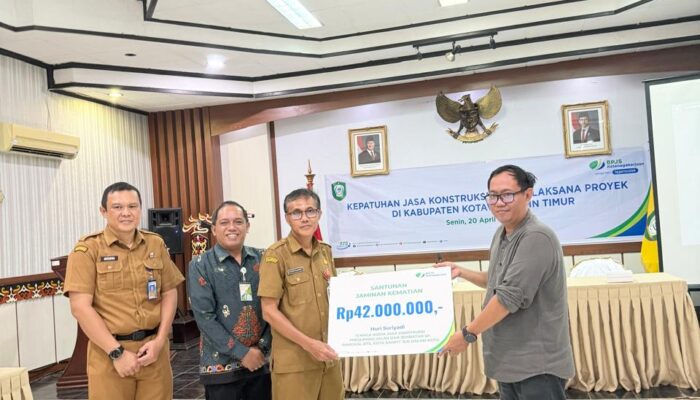 Santunan Rp42 Juta Diserahkan untuk Pekerja Konstruksi, Dorong Kepatuhan Jaminan Sosial