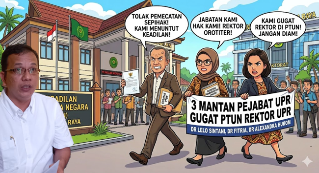 3 Mantan Pejabat FEB Gugat Rektor UPR