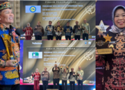 Gubernur Agustiar, Nurhidayah, Halikinnor dan Rizky Aditya dan Bank Kalteng Terima Penghargaan di TOP BUMD Awards 2026