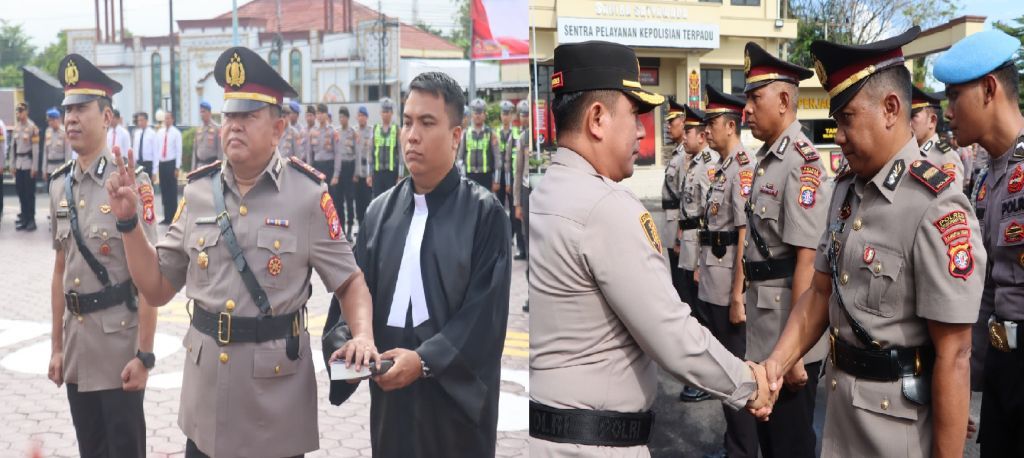 Polres Kobar dan Kotim Sertijab Sejumlah Pejabat