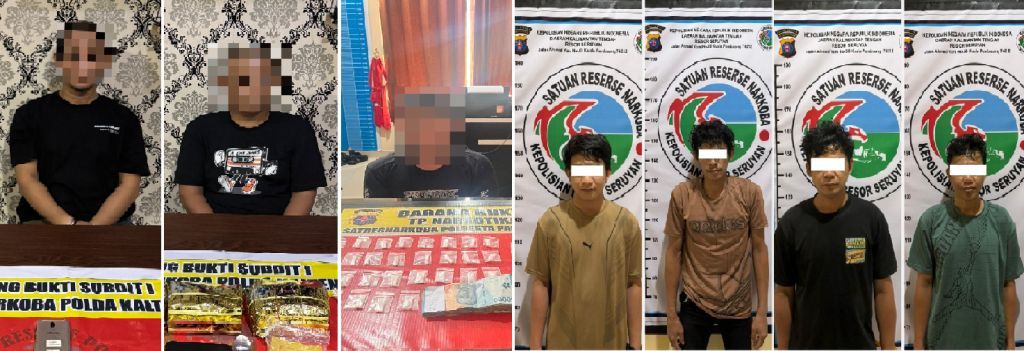 Kalteng Dikepung Narkoba, Polisi Sita Kilogram Sabu hingga Ratusan Ekstasi