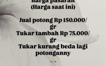 Harga Emas Antam 20 April Anjlok Rp40 Ribu/Gram, 999 dan USA Turun RP50 Ribu/Gram