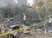 Rumah Kayu di Ampah Kota Ludes Terbakar
