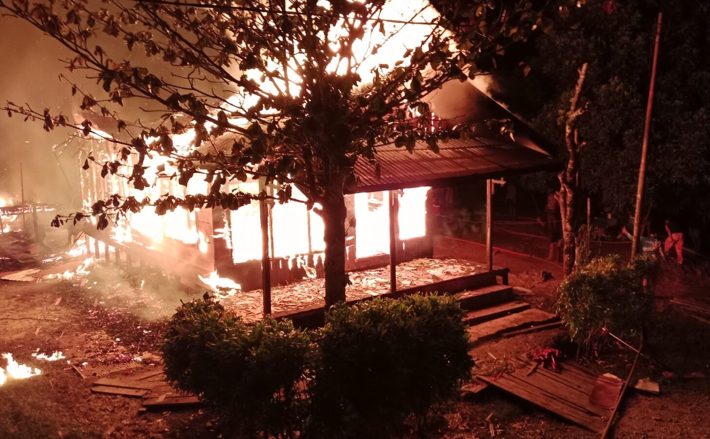Kebakaran Hanguskan 4 Rumah di Katingan