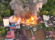 4 Rumah di Mendawai Ludes Terbakar