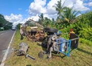 Microsleep, Innova Tabrak Traktor di Km 42 Palangka Raya