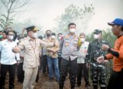 TINJAU POSKO TUMBANG NUSA-Gubernur Kalteng Pastikan Kesiapsiagaan Hadapi Karhutla